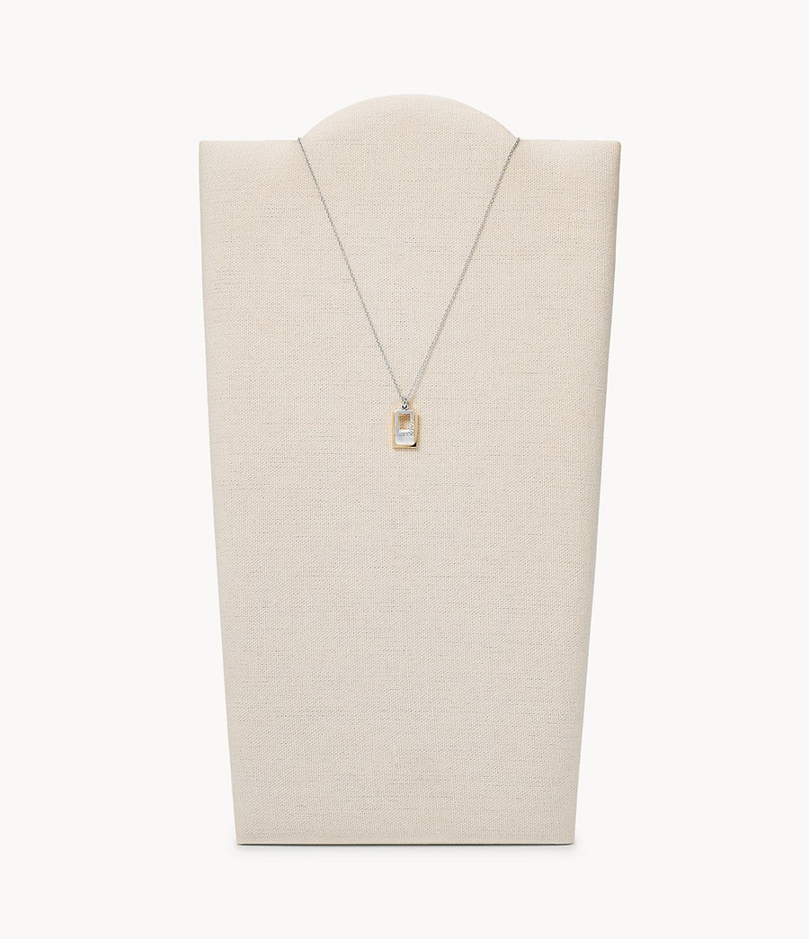 Skagen Two-Tone Mother of Pearl Pendant