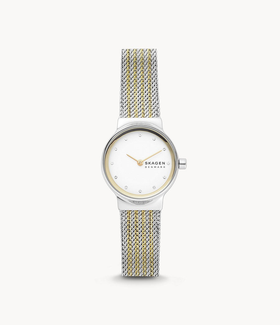 Skagen Ladies Stainless Steel Two-Tone Mesh Watch