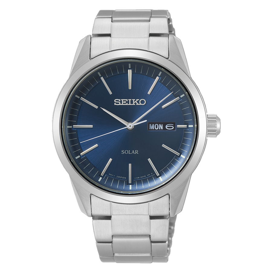 Seiko Gents Blue Dial Solar Watch