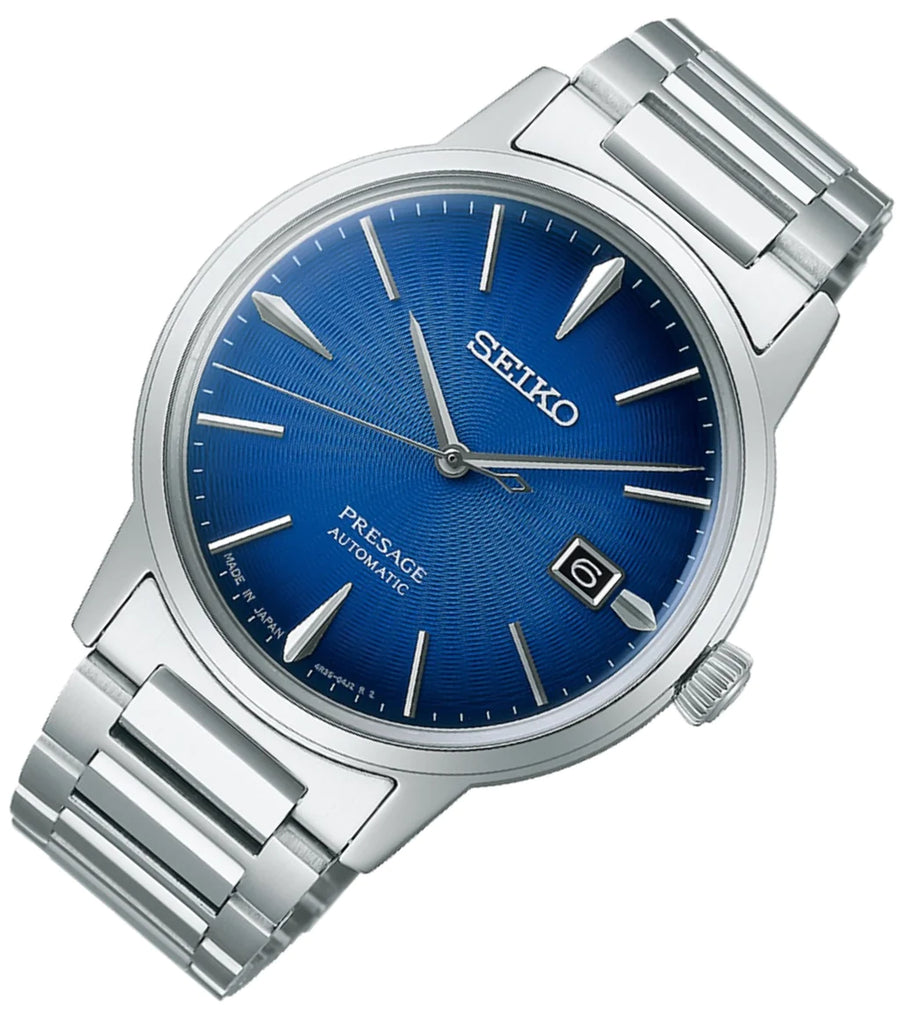 Seiko Gents Blue Dial Automatic Presage Watch