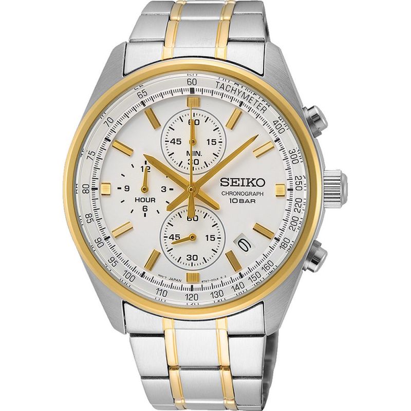 Seiko Gents Two-Tone Chronograph Watch
