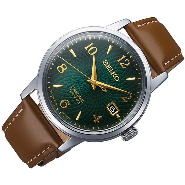 Seiko Gents Automatic Presage Green Dial Watch
