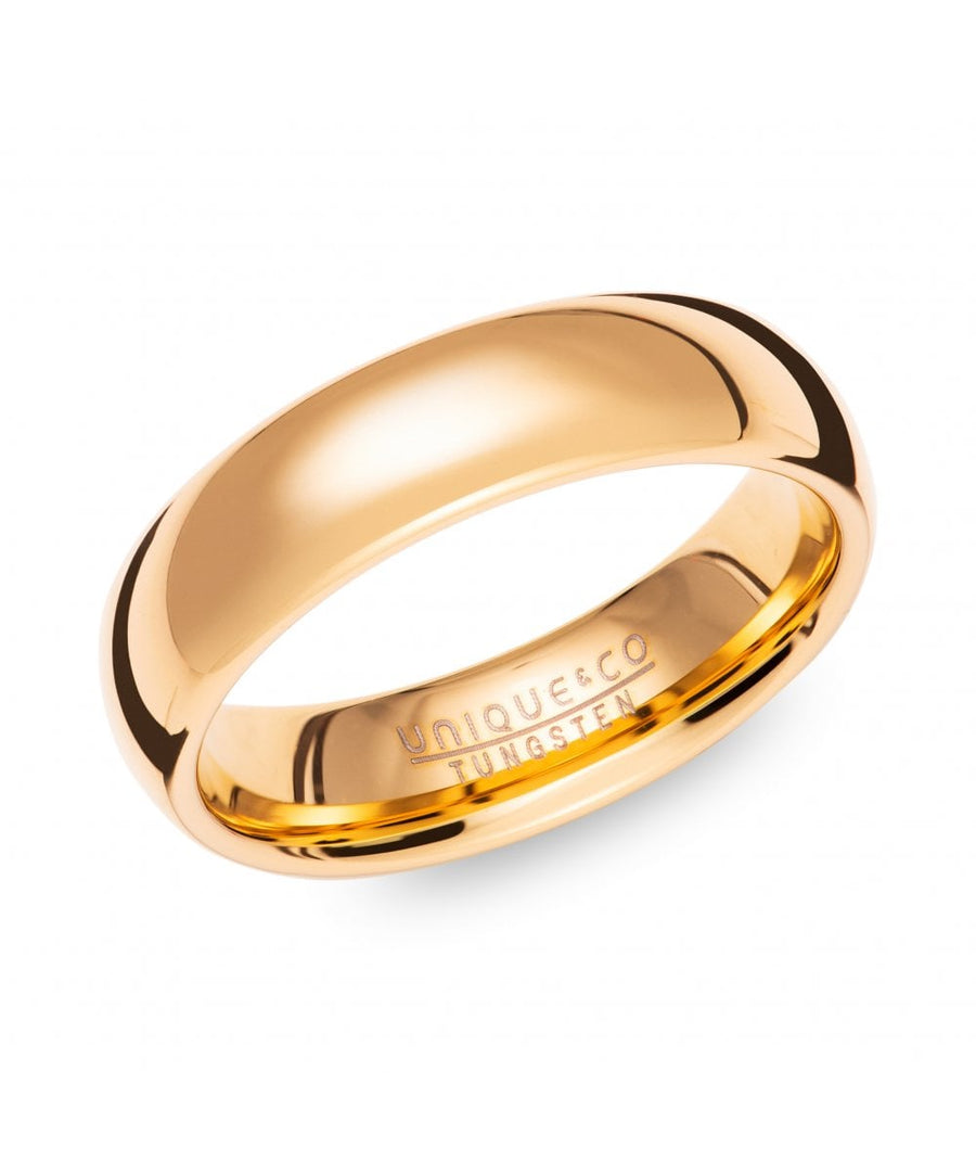 Gold Plated Tungsten 6mm Ring
