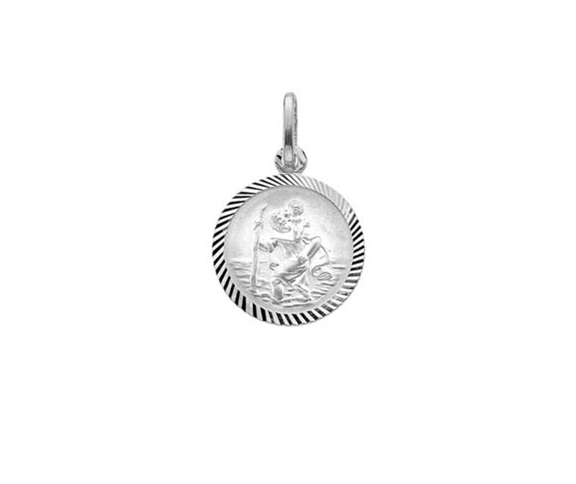 Sterling Silver Small St Christopher Pendant
