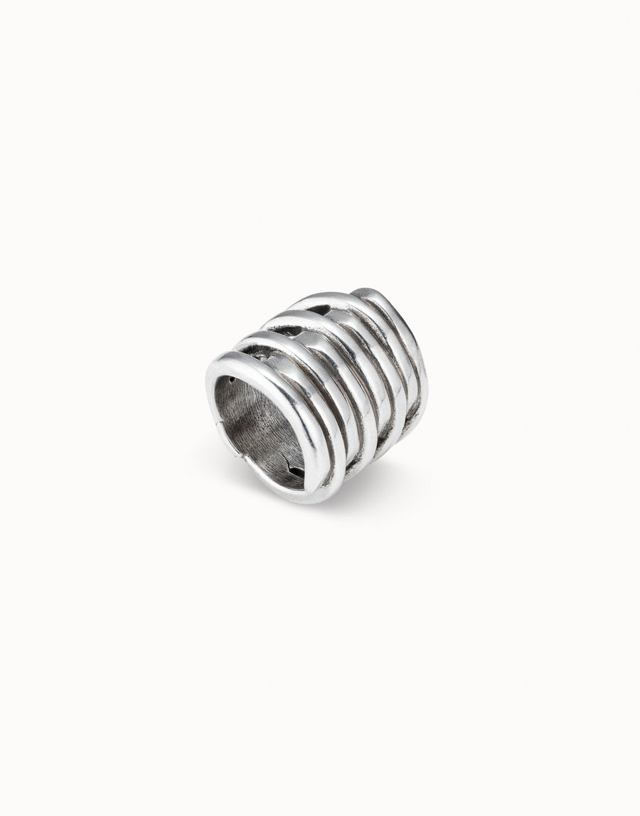 Silver Plated Multi Strand Wide Ring