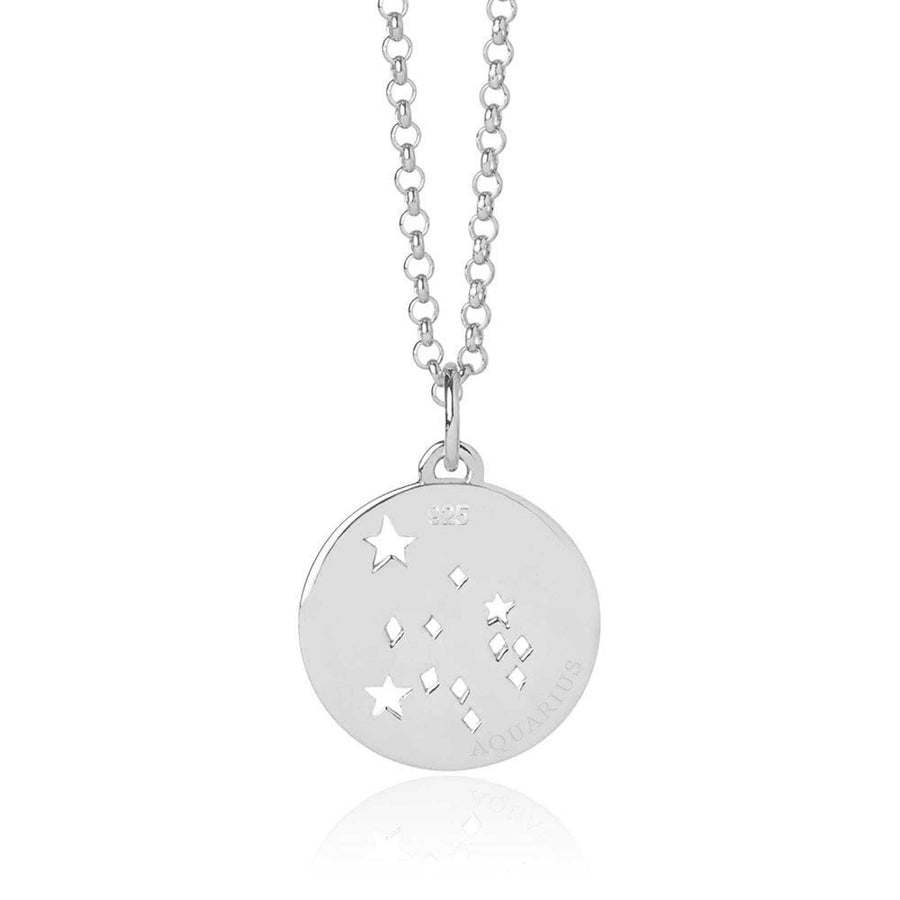 MURU Sterling Silver 'Aquarius' Constellation Pendant