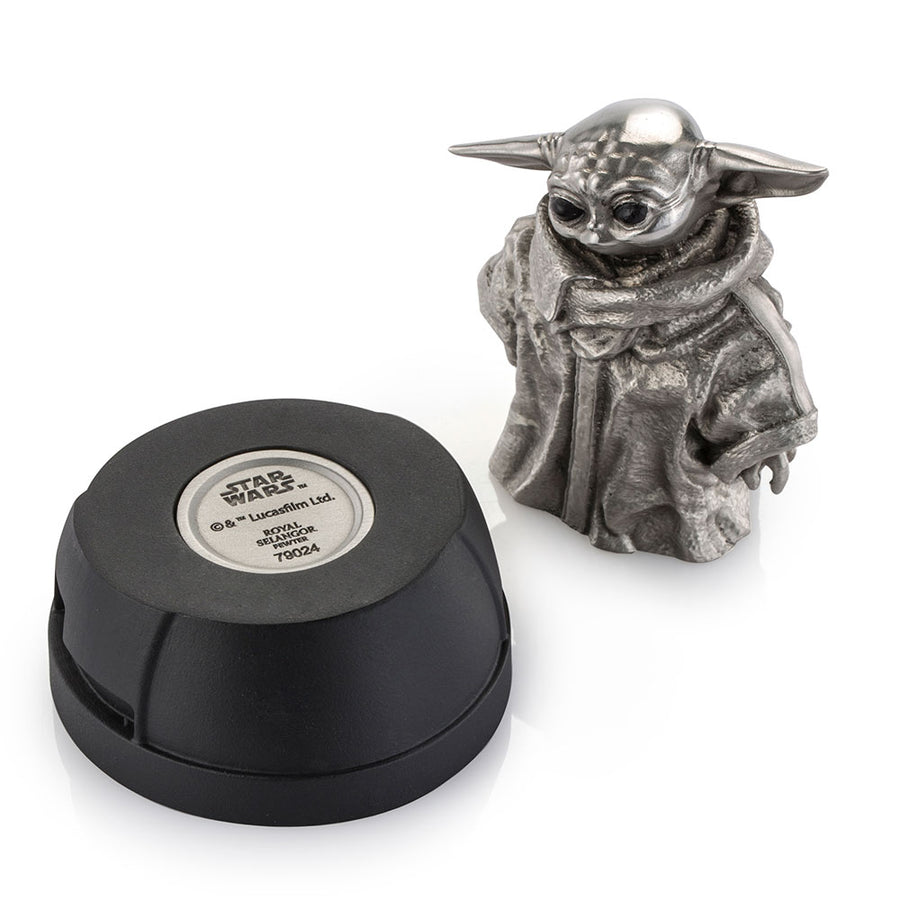 Royal Selangor Pewter Star Wars 'Baby Yoda' Grogu Figurine and Stand