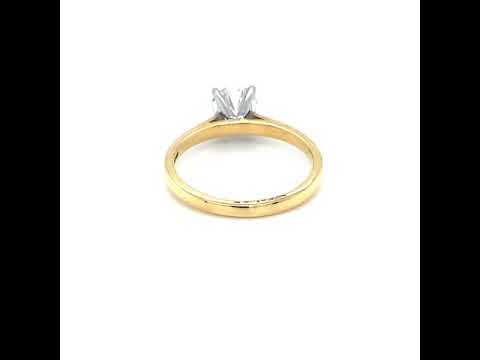 18ct Yellow FAIRTRADE Gold 1 Carat Diamond Solitaire Ring