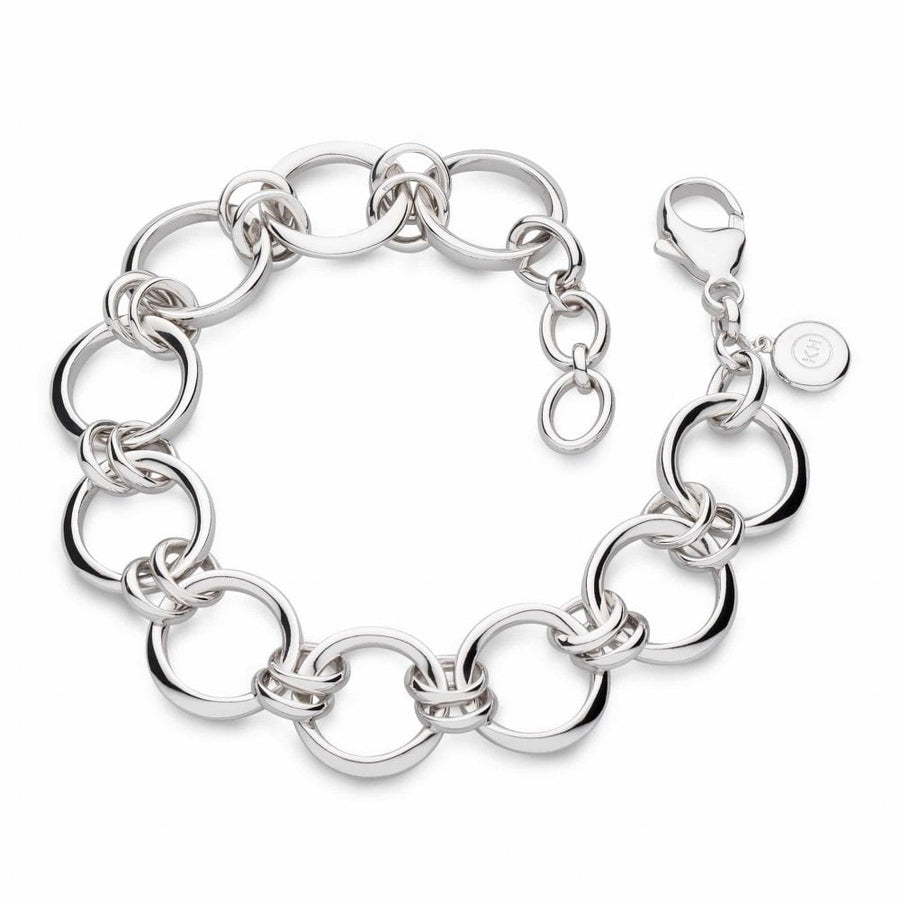 Kit Heath Sterling Silver Bevel Cirque Link Bracelet