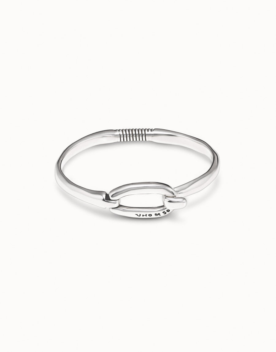 Silver Plated Central Link Bangle