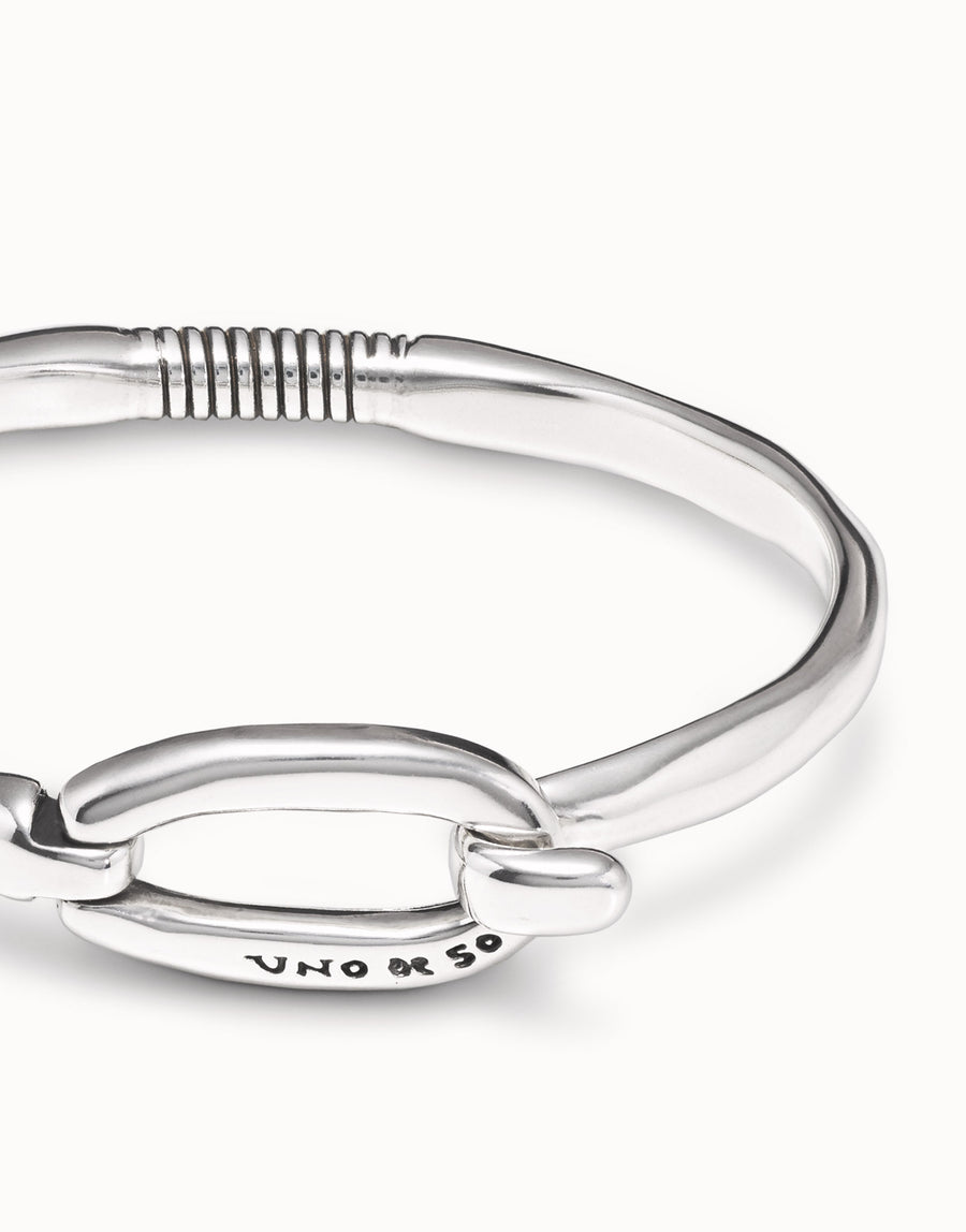 Silver Plated Central Link Bangle