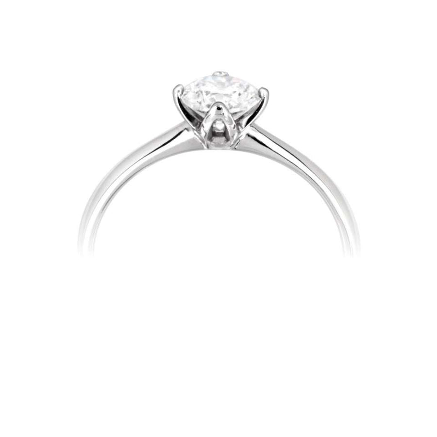 Platinum 0.15 Carat Diamond Solitaire Ring