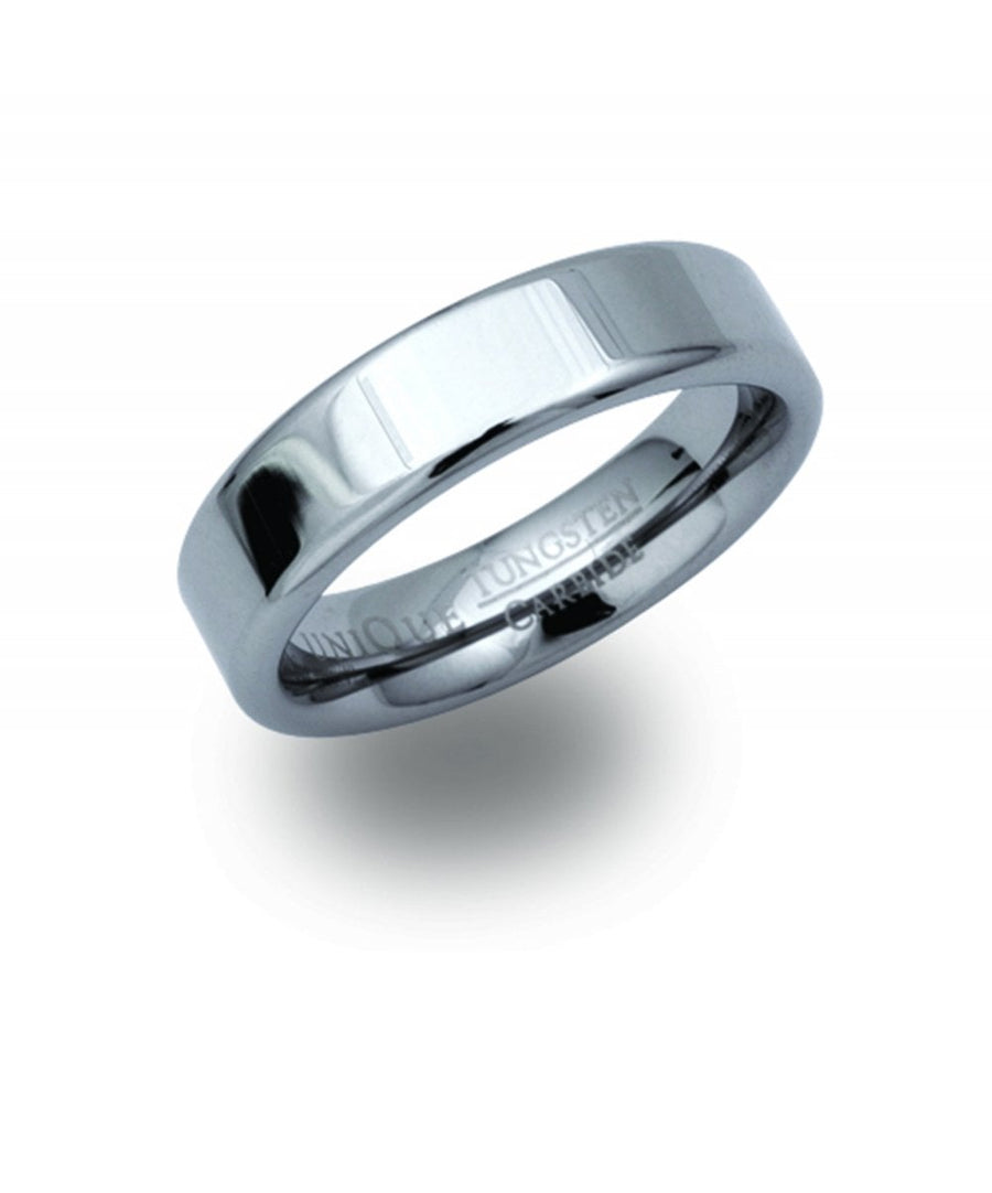Unique Gents Tungsten 6mm Flat Profile Ring